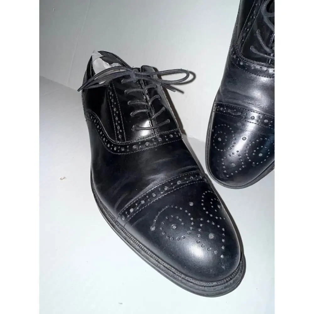 Reaction Kenneth Cole Men's Oxford Black Dress Shoes Size 9.5 No Box